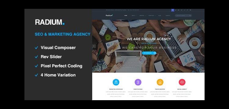 Item cover for download Radium - SEO /Digital Agency WordPress Theme