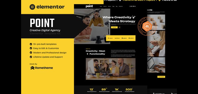 Item cover for download Point - Creative Digital Agency Elementor Template Kit