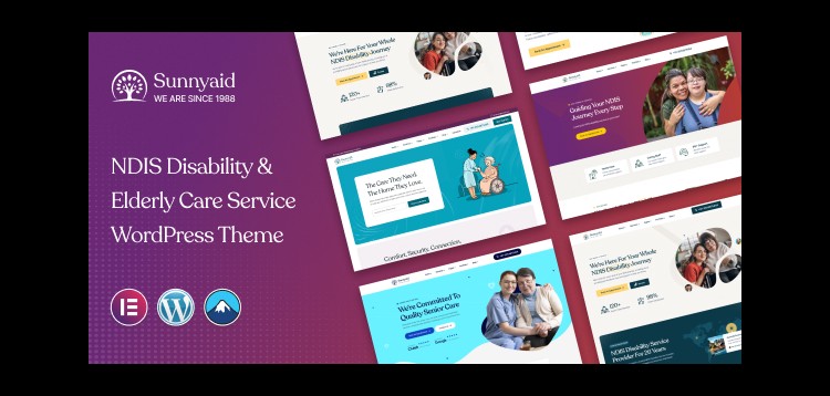 Item cover for download Sunnyaid – NDIS Disability & Elderly Care Service WordPress Theme