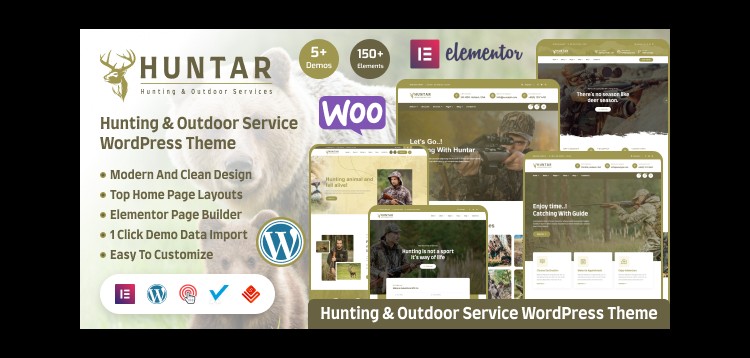 Item cover for download Huntar - Hunting & Outdoor Hobby WordPress Theme