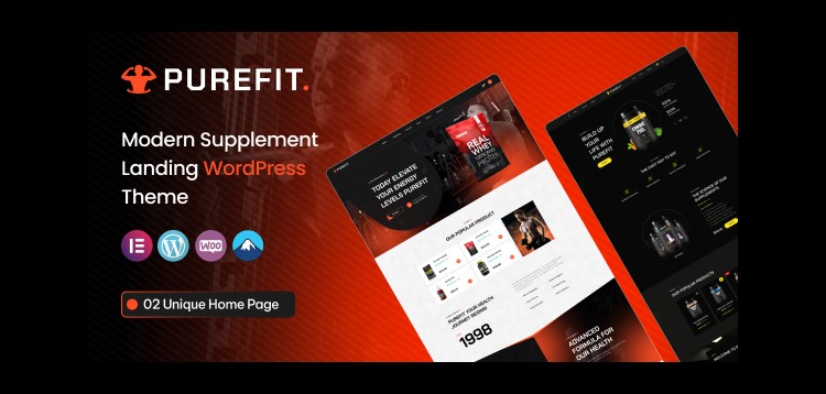 Item cover for download Purefit - Health Supplement WordPress Theme