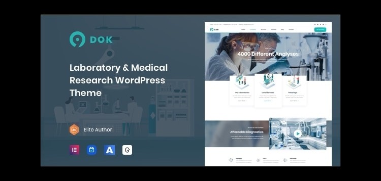 Item cover for download Ninedok - Laboratory & Research WordPress Theme