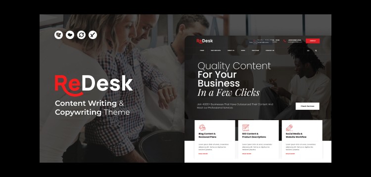 Item cover for download ReDesk - Content Writing & Copywriting Theme