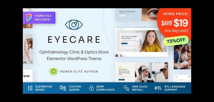 Item cover for download Eye Care - Eye Clinic & Family Optometrist WordPress Theme