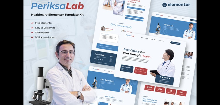 Item cover for download Periksalab - Healthcare & Medical Clinic Template Kits