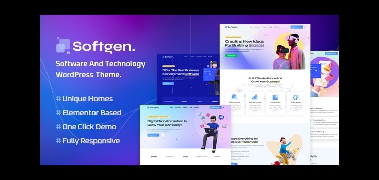 Item cover for download Softgen - Software & Technology WordPress Theme