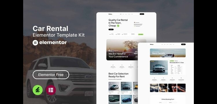 Item cover for download Rentcys - Car Rental Elementor Template Kit