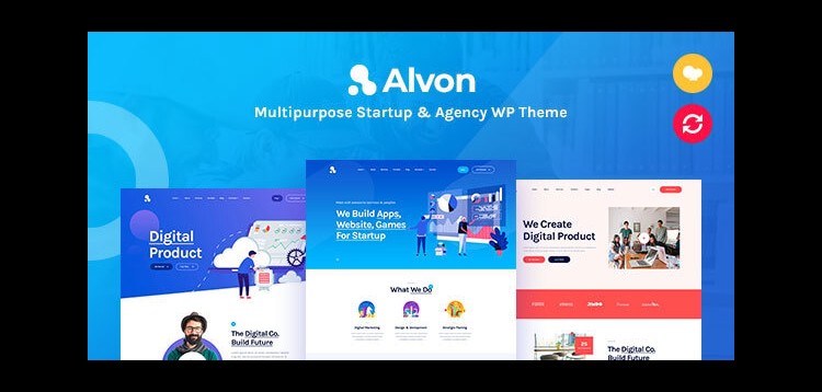 Item cover for download Alvon - Multipurpose Startup & Agency WordPress Theme