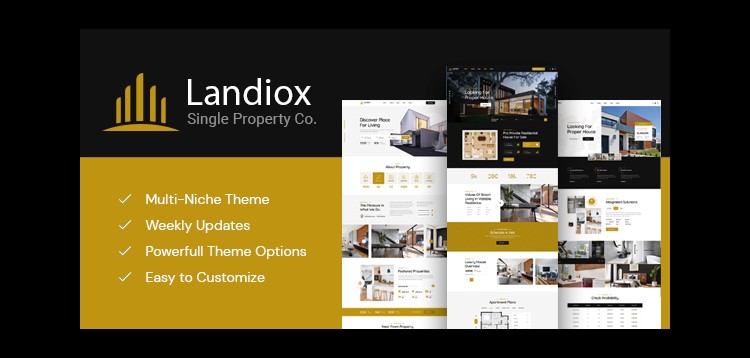 Item cover for download Landiox - Single Property WordPress Theme