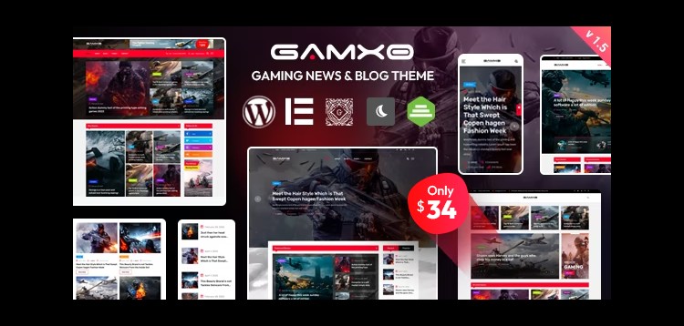 Item cover for download Gamxo - WordPress Gaming News & Blog Theme