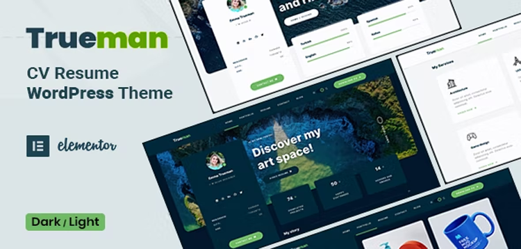 Item cover for download Trueman - Resume WordPress Theme