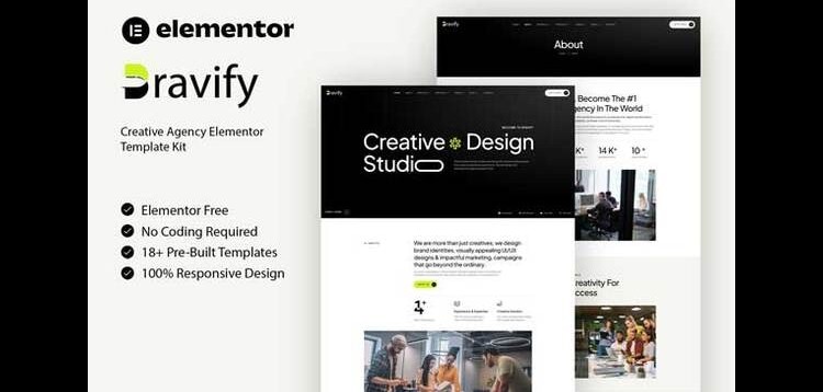 Item cover for download Bravify - Creative Agency Elementor Template Kit