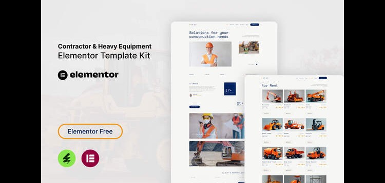 Item cover for download Goso - Contractor & Heavy Equipment Elementor Template Kit