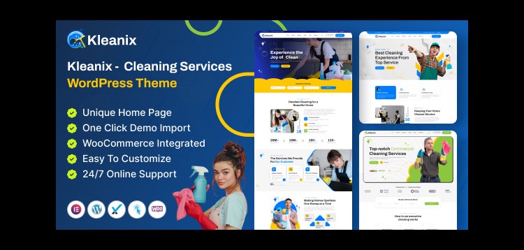 Item cover for download Kleanix - Cleaning Service WordPress Theme