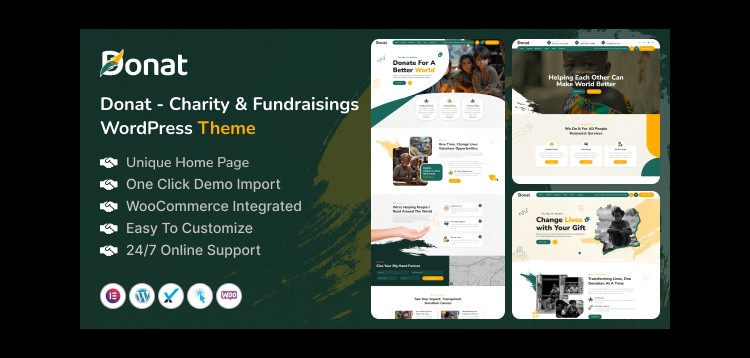 Item cover for download Donat - Charity & Fundraising WordPress Theme