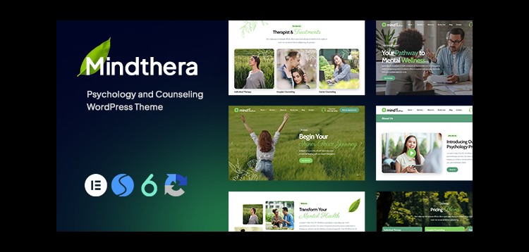 Item cover for download Mindthera - Psychology and Counseling WordPress Theme