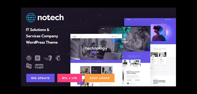 Item cover for download Notech - IT Solutions & Services WordPress Theme