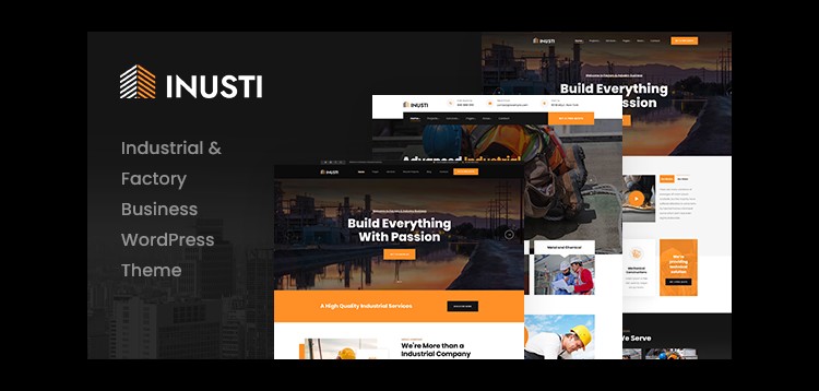 Item cover for download Inusti – Factory & Industrial WordPress Theme