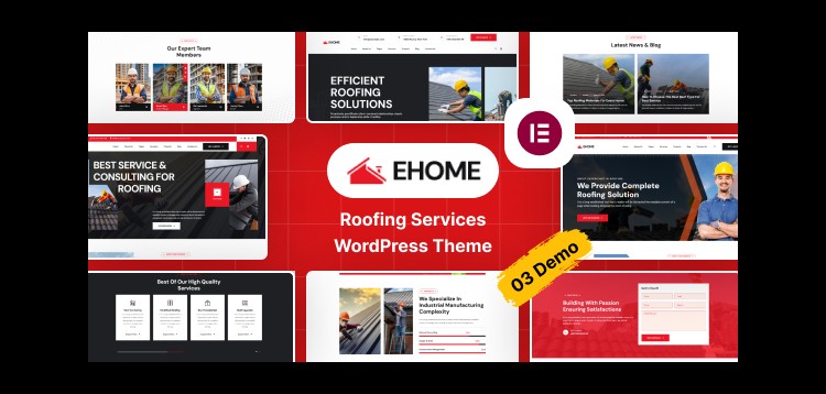 Item cover for download Ehome - Roofing Services WordPress Theme