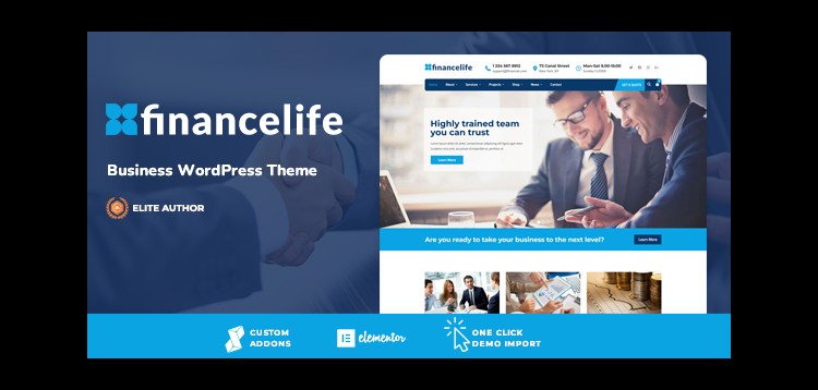 Item cover for download FinanceLife - Business WordPress Theme