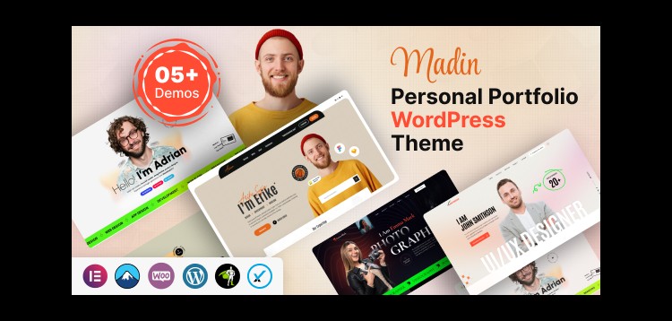 Item cover for download Madin - Personal Portfolio WordPress Theme