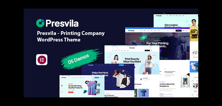 Item cover for download Presvila - Printing Company WordPress Theme