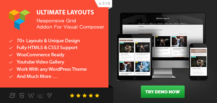 Item cover for download Ultimate Layouts - Responsive Grid & Youtube Video Gallery - Addon For Visual Composer