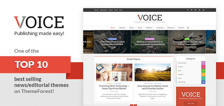 Item cover for download Voice - Clean NewsMagazine WordPress Theme
