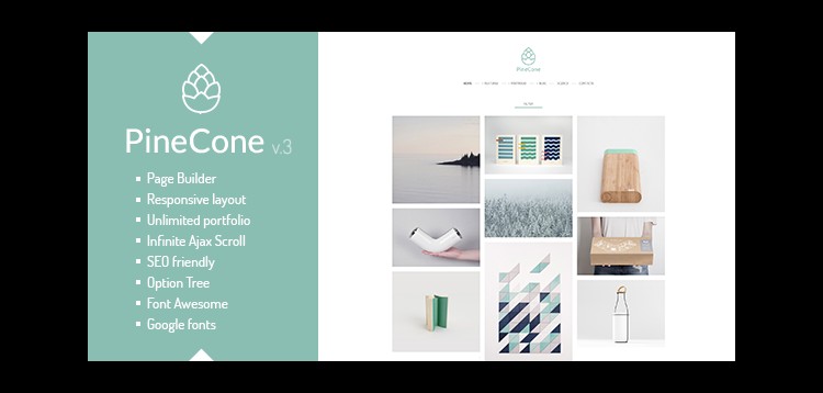 Item cover for download PineCone - Creative Portfolio WordPress Theme