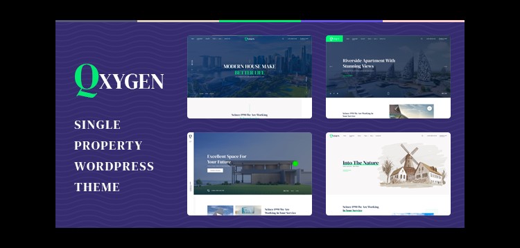 Item cover for download Qxygen - Single Property WordPress Theme