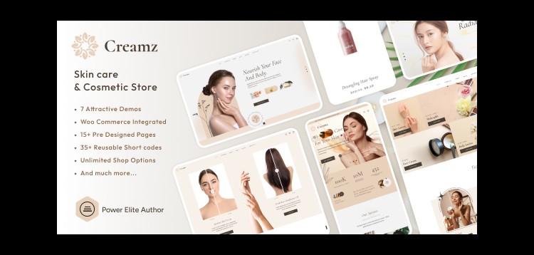 Item cover for download Creamz - Beauty Salon & Spa WooCommerce