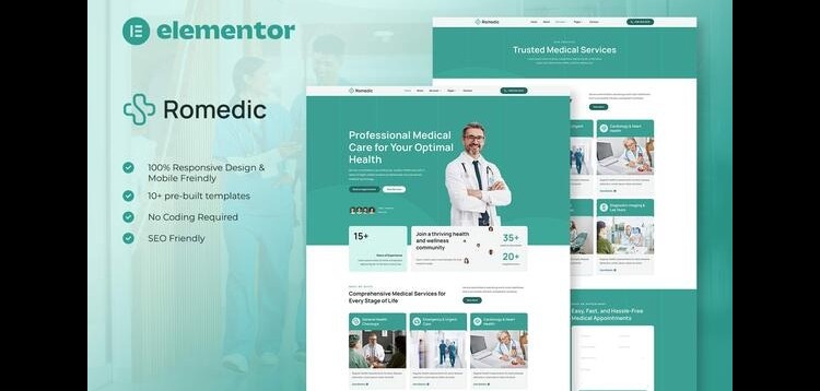 Item cover for download Romedic - Hospital & Medical Clinic Elementor Template Kit