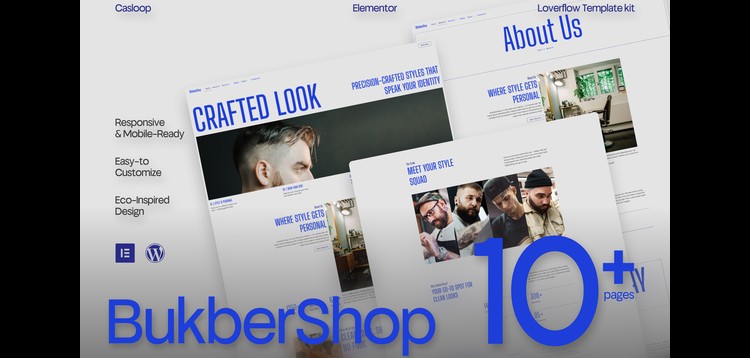 Item cover for download Bukber - Clean Modern Salon & Barbershop Elementor Template Kit