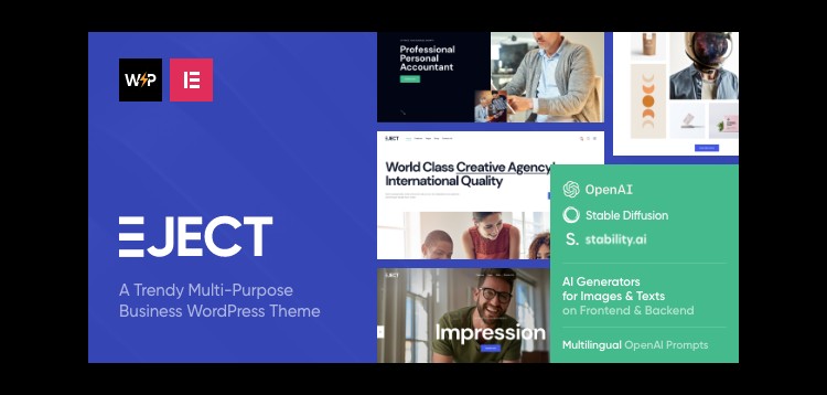 Item cover for download Eject | Web Studio & Creative Agency WordPress Theme
