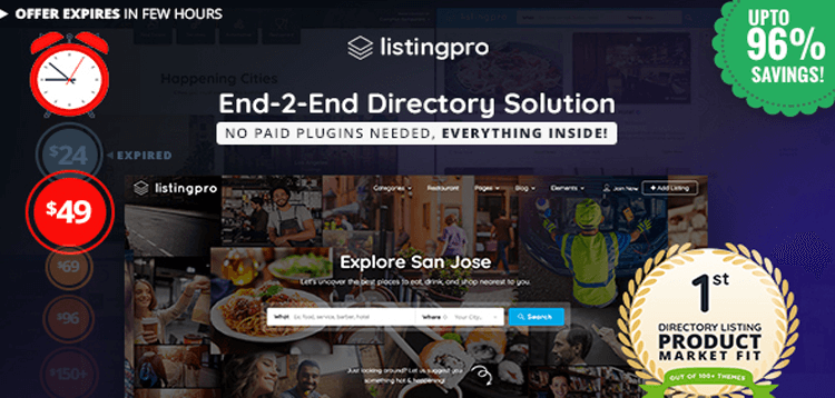 Item cover for download ListingPro - Directory WordPress Theme