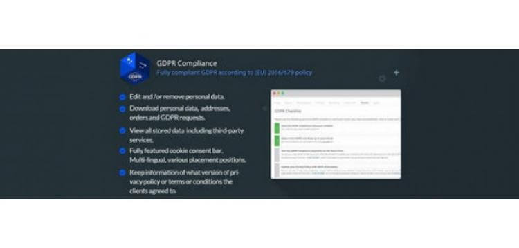 Item cover for download GDPR Compliance for OpenCart Merchants