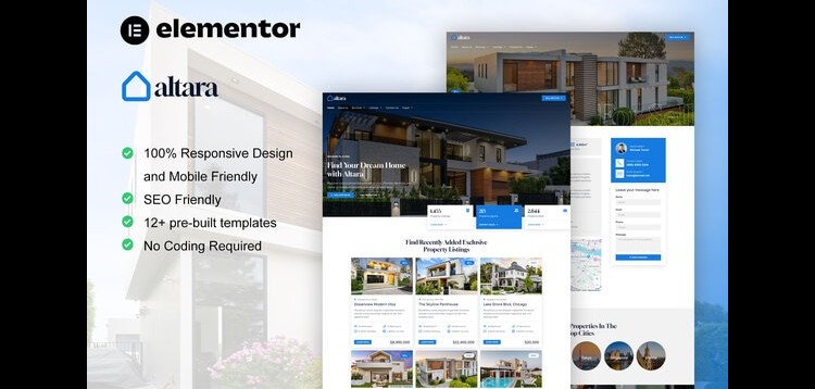 Item cover for download Altara - Real Estate & Property Elementor Pro Template Kit