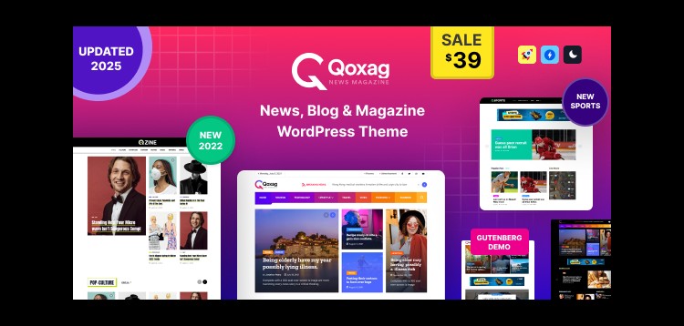 Item cover for download Qoxag - WordPress News Magazine Theme