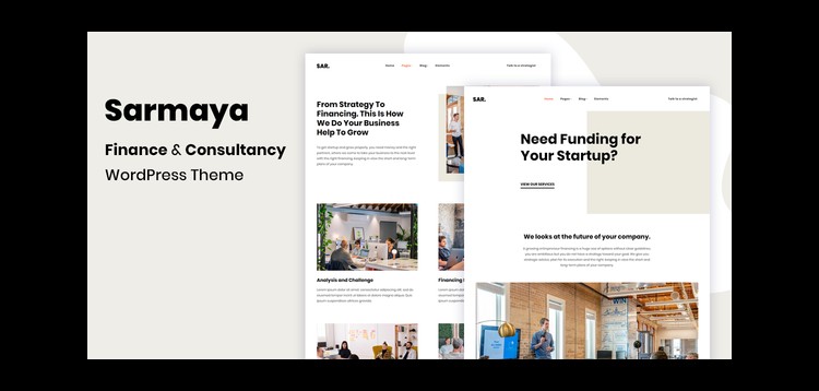 Item cover for download Sarmaya – Finance & Consultancy WordPress Theme