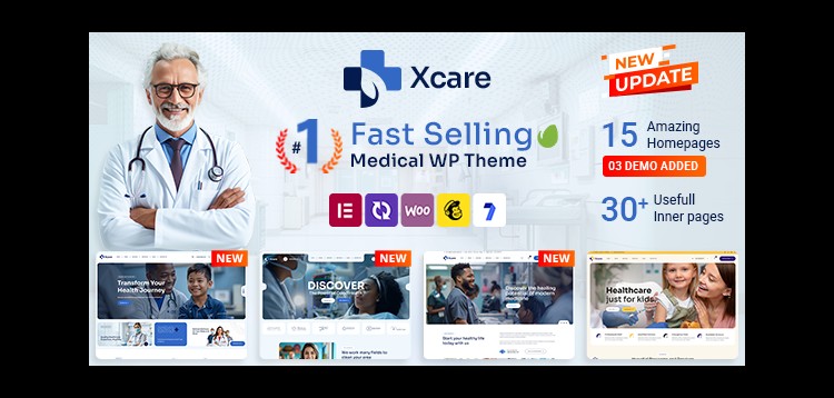Item cover for download Xcare - Medical and Health Care WordPress Theme