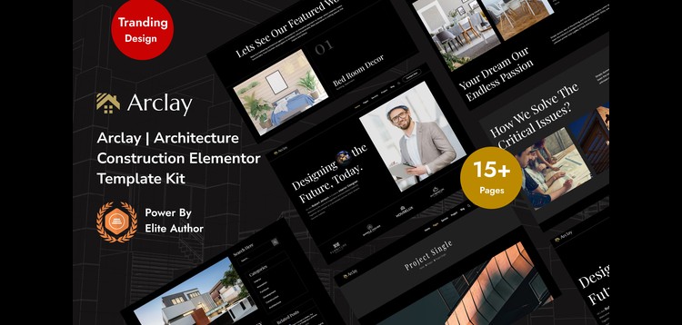 Item cover for download Arclay – Architecture Elementor Template Kit