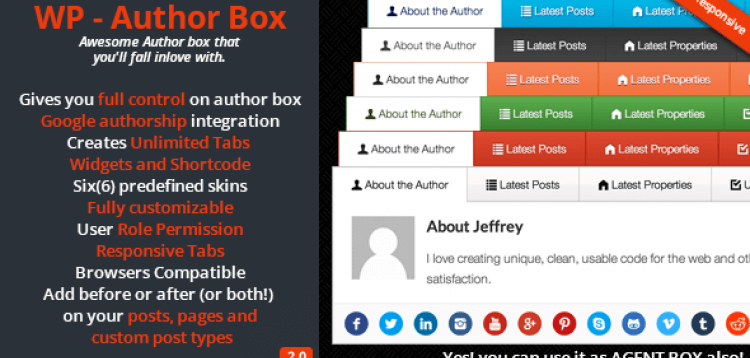 Item cover for download WP – Author Box