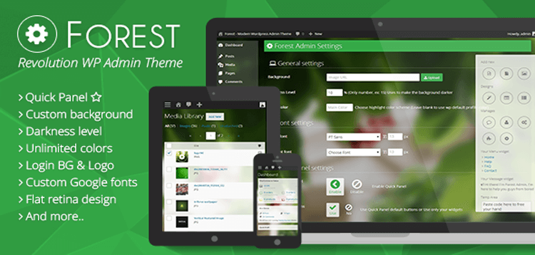 Item cover for download Forest - Revolution Wordpress Admin Theme
