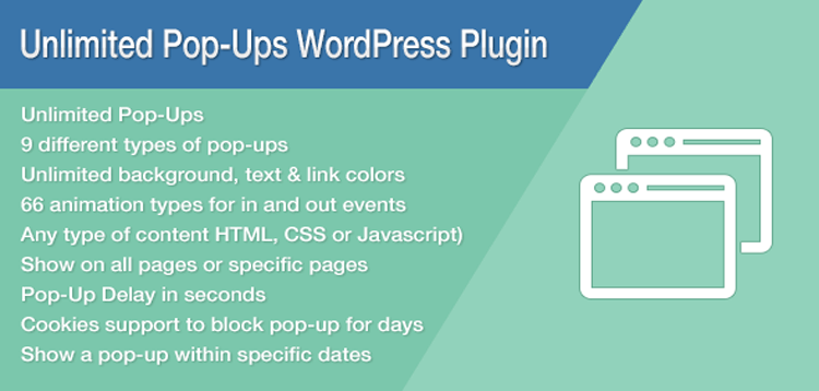 Item cover for download Unlimited Pop-Ups WordPress Plugin