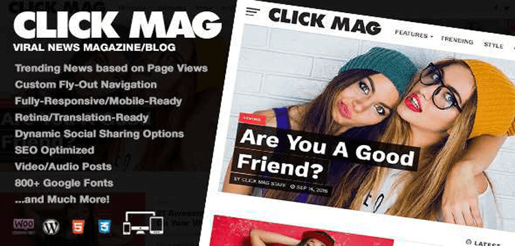 Item cover for download Click Mag - Viral WordPress News Magazine/Blog Theme