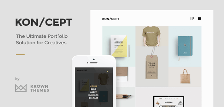 Item cover for download KON/CEPT - A Portfolio Theme for Creative People