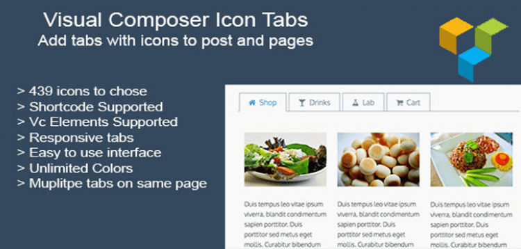 Item cover for download Visual Composer Icon Tabs