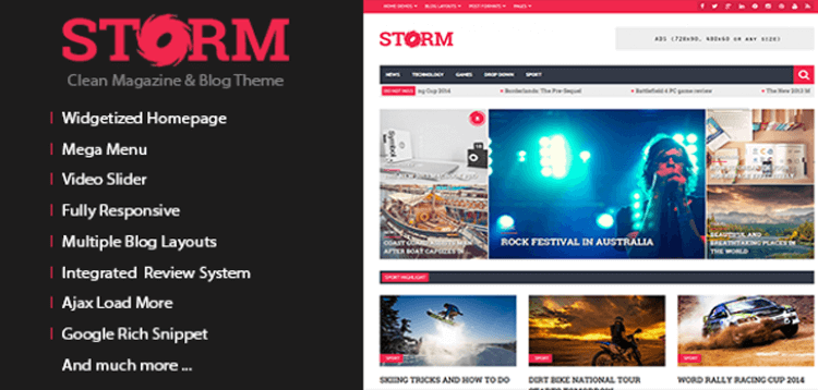 Item cover for download Storm - Clean Magazine & Blog Theme