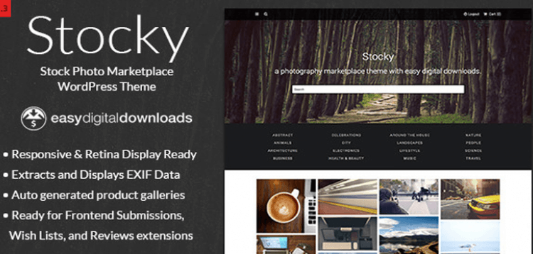 Item cover for download Stocky - A Stock Photography Marketplace Theme