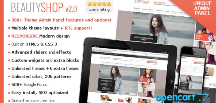 Item cover for download BeautyShop - Responsive OpenCart Theme